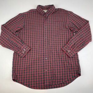 Duluth Trading Co Men's Size M DuluthFlex Highlands Wool Blend Plaid Shirt